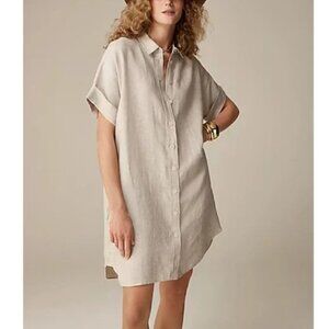 J. Crew Capitaine shirtdress in linen XL
